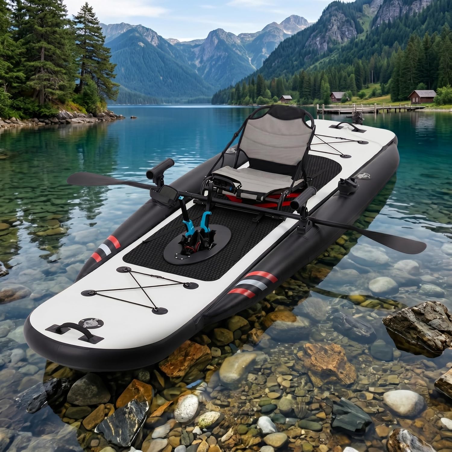 Fishing Kayak Inflatable - Kayak Memancing Tiup PVC Premium 12