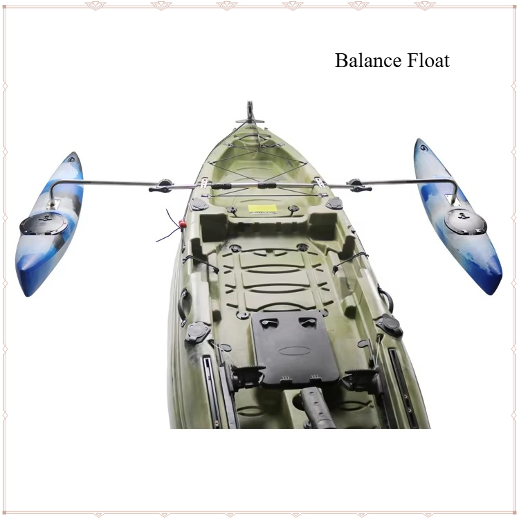 Fishing Kayak Cart - Troli Kayak Plastik Kustom, Penggerak Pedal,