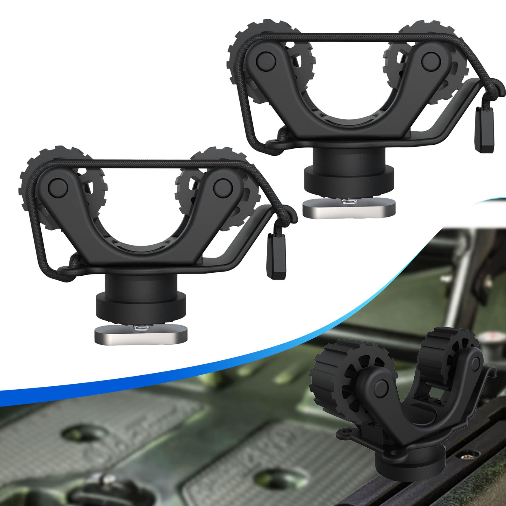 Penyangga Dayung Kayak, Akseso - Fishing Kayak Rod Holder ulasan dan harga