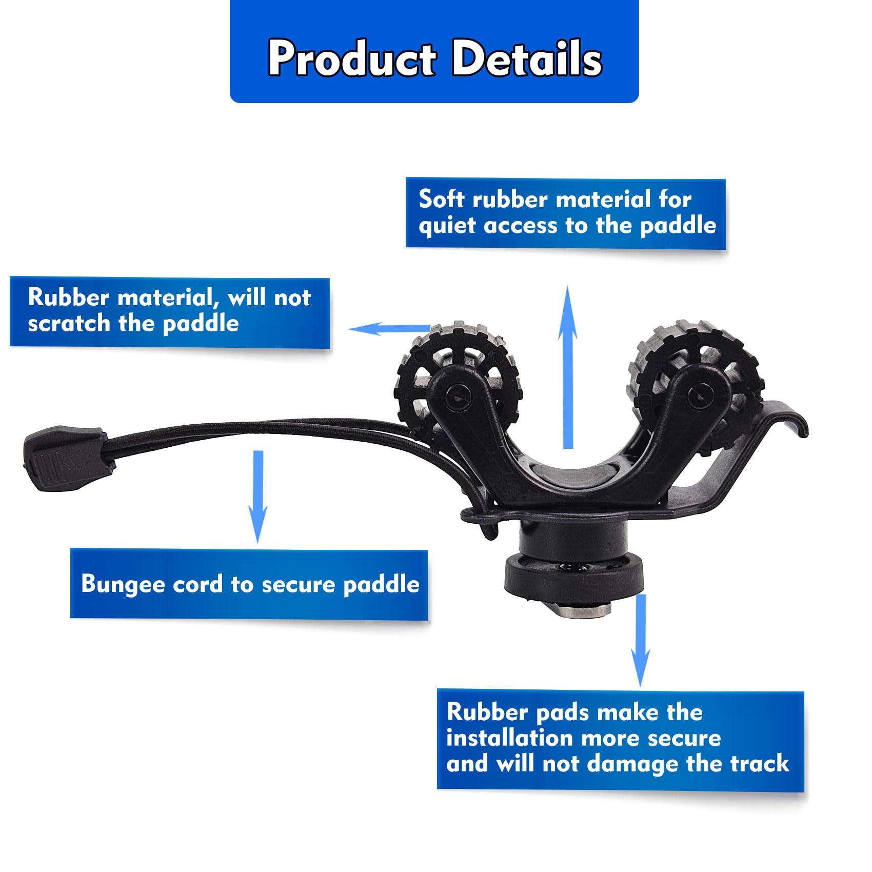 Penyangga Dayung Kayak, Akseso - Fishing Kayak Rod Holder ulasan dan harga